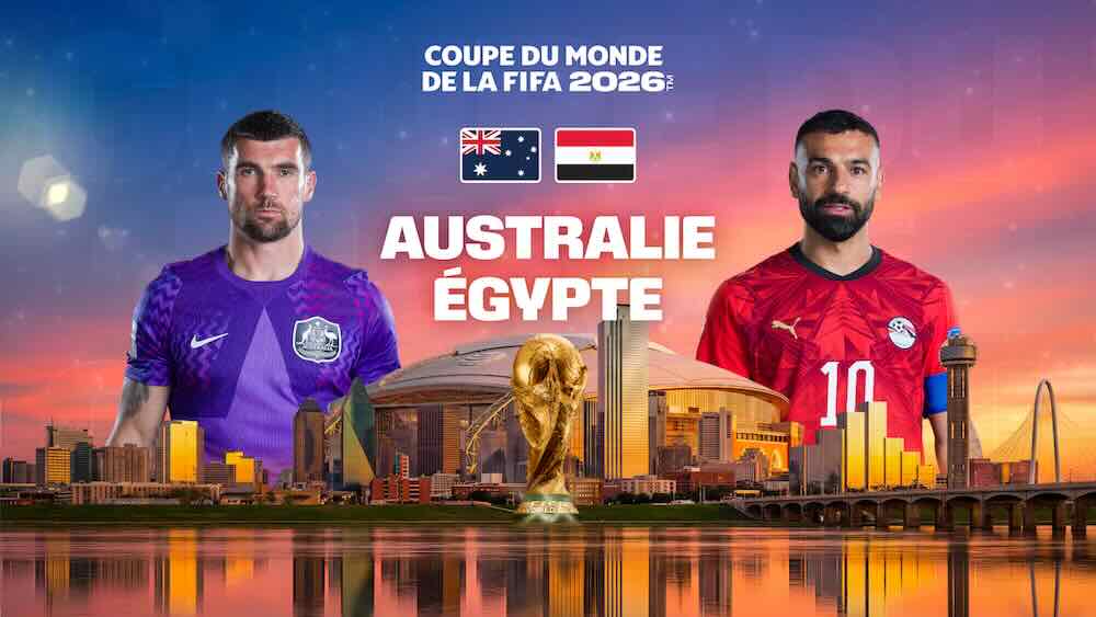 Coupe du monde Australie / Égypte. C’est un match de 16es de finale de la Coupe du Monde 2026 qui se joue aujourd’hui, vendredi 3 juillet 2026.